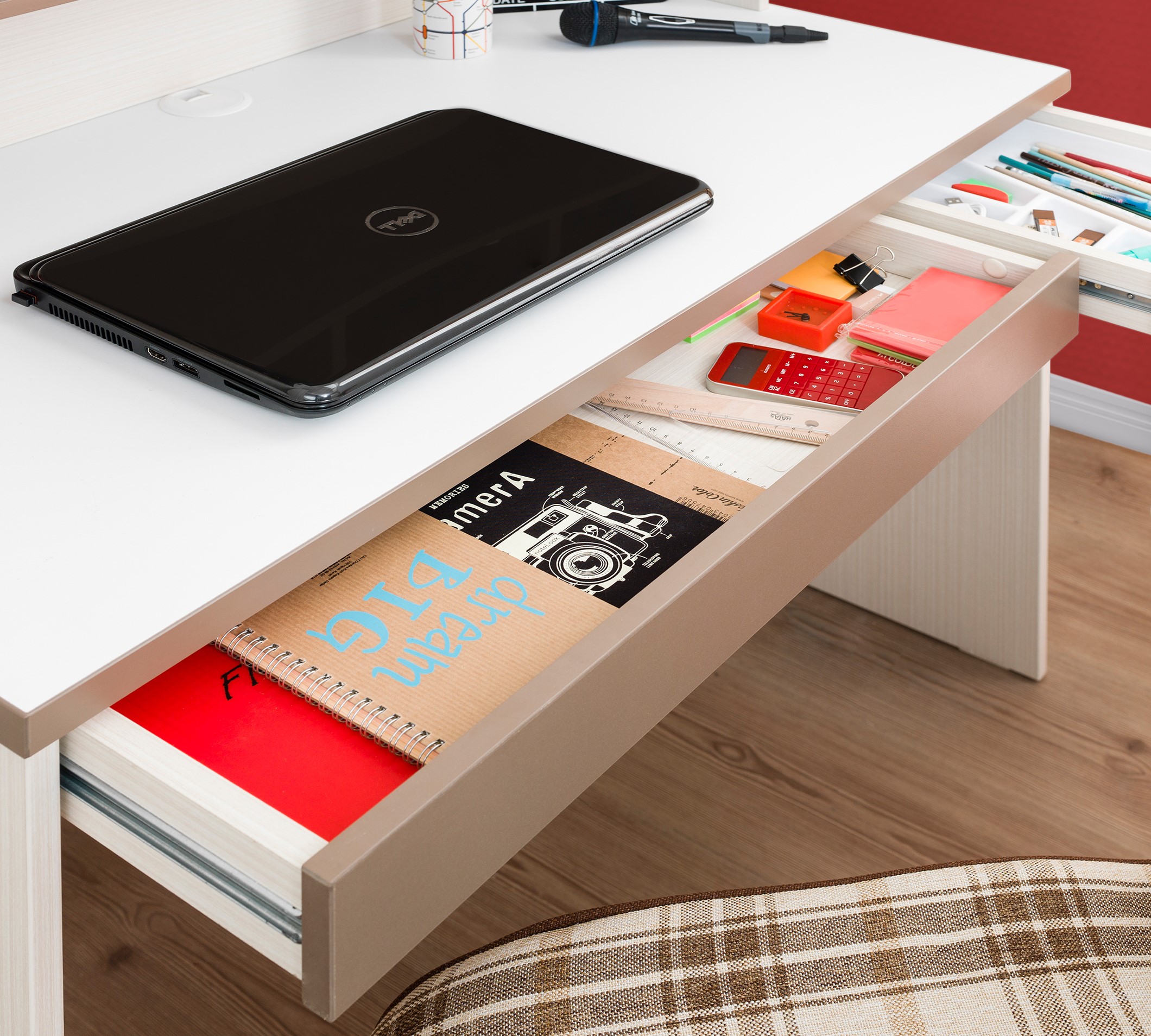 White Chocolate Study desk & Unit / میز تحریر و صندلی وایت چاکلت 3