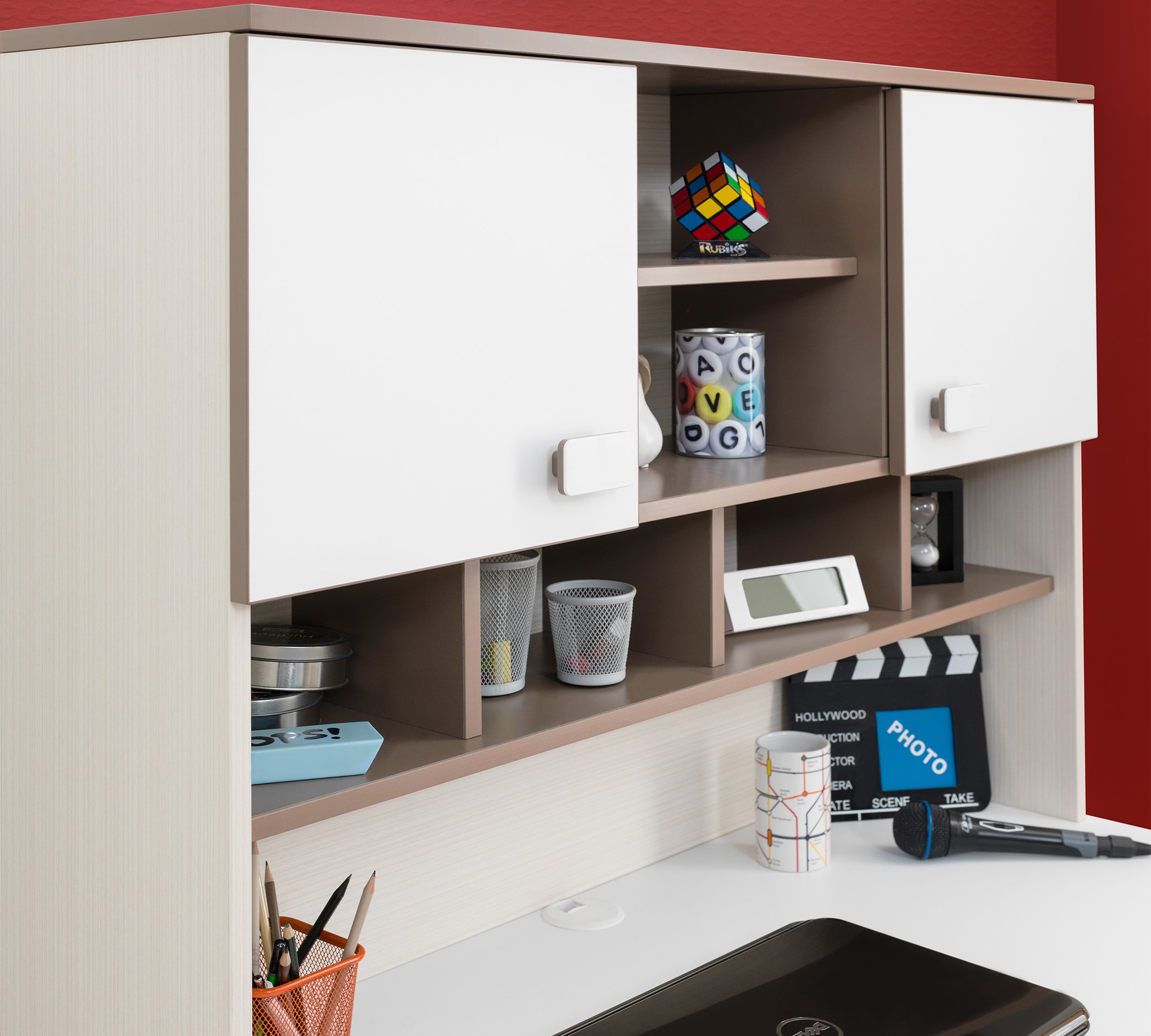 White Chocolate Study desk & Unit / میز تحریر و صندلی وایت چاکلت 4