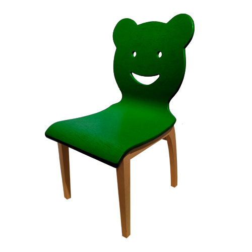 صندلی خرسی سبز