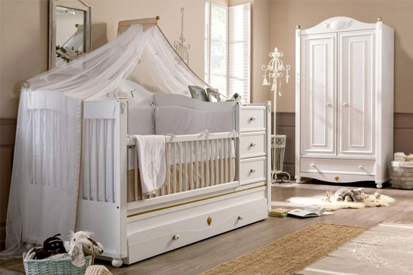 تخت و کمد نوزاد نوجوان