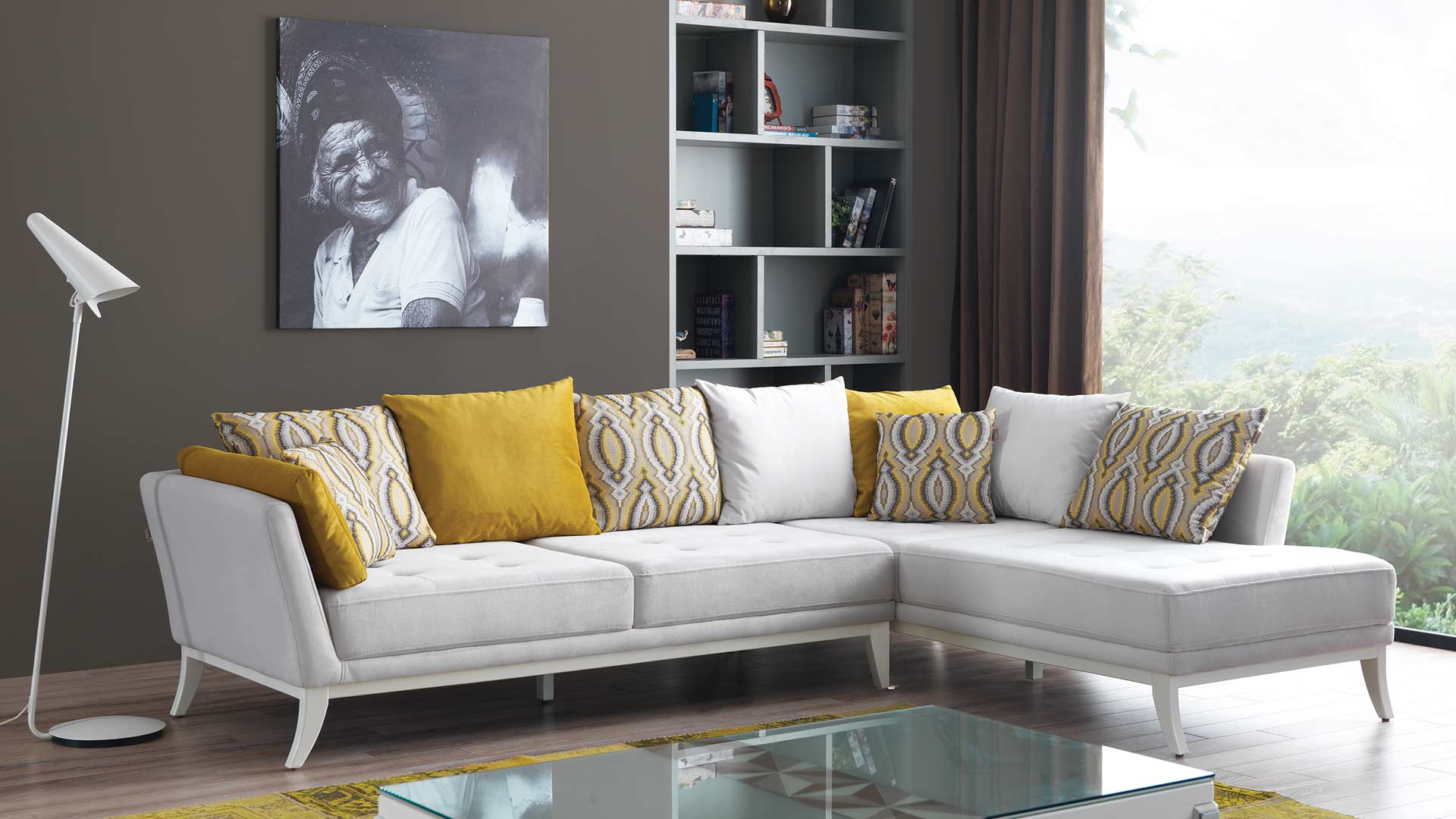 مبل ال رنگی