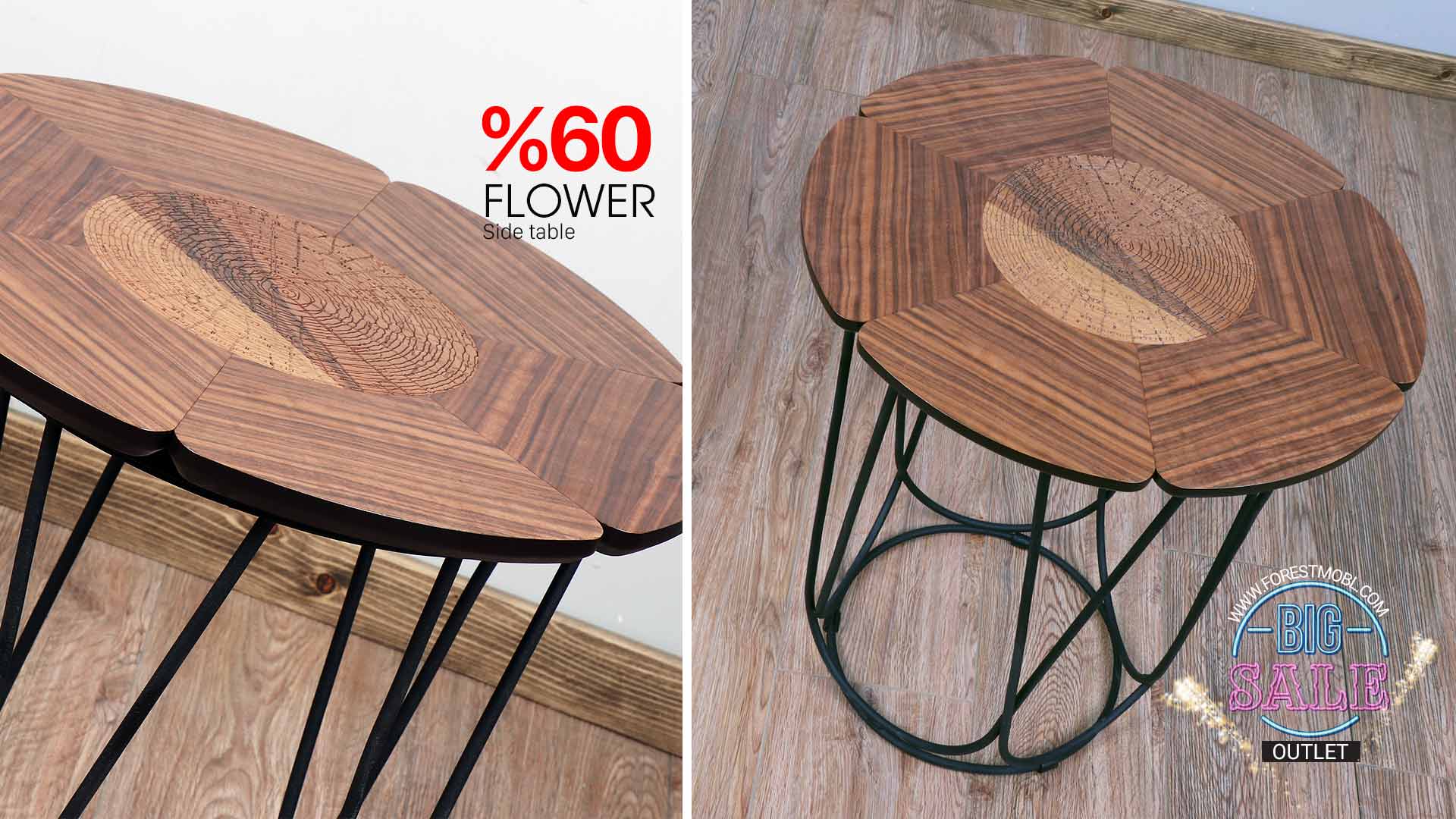 Flower side table