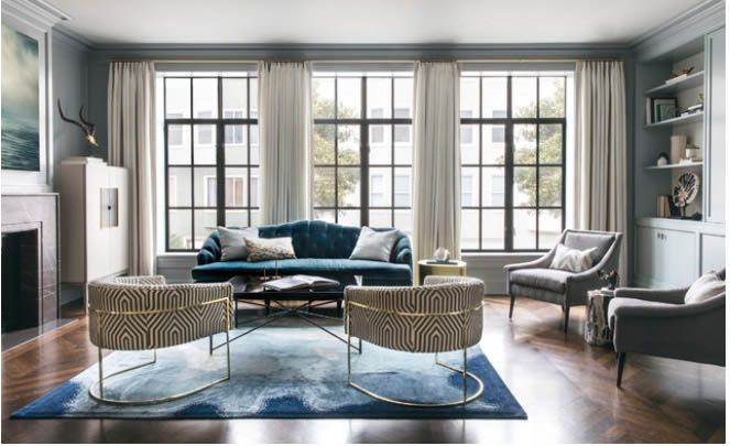 چیدمان فرش و مبلمان