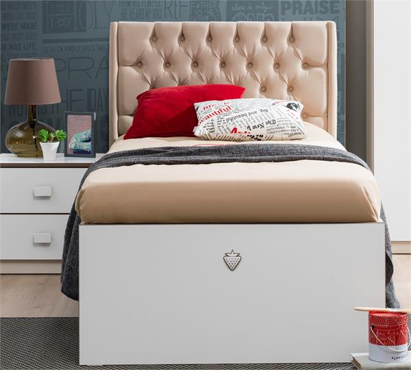 (White chocolate Single S Bed (90*190 / تخت یکنفره وایت چاکلت 2