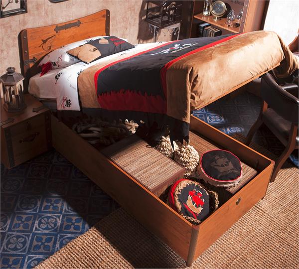 black pirate single bed base/تخت یکنفره بلک پایرت 1