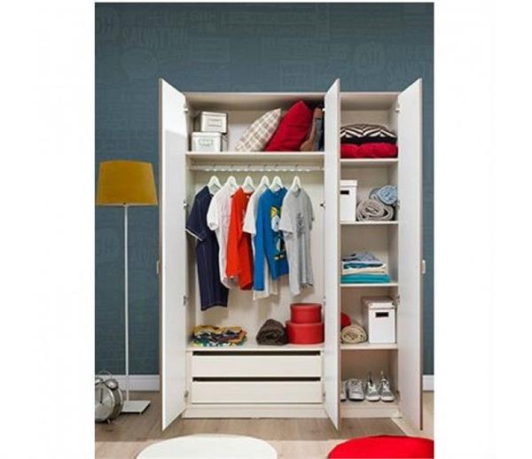 کمد سه درب وایت چاکلت چیلک