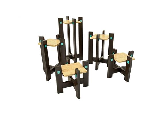 استند گلدان فوفل مدل ۵ تایی: