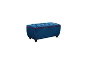 Blue Storage Ottoman