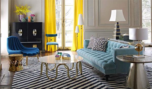 زیباسازی منزل با تم رنگی آبی روشن