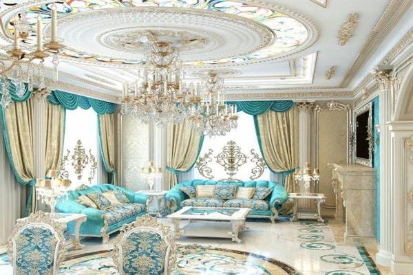 شرایط منحصر به فرد مبل سلطنتی با رنگ آبی فیروزه ای در چیست ؟