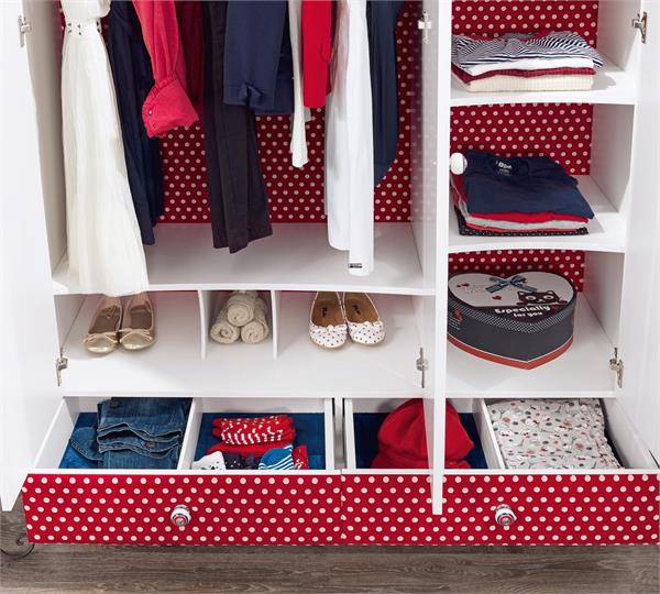 Strawberry Large Wardrobe / کمد سه درب استرابری 2