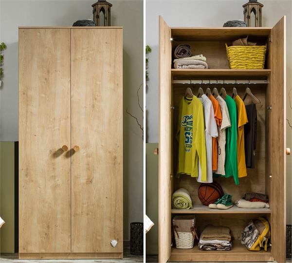 Mocha Medium Wardrobe / کمد دو درب موکا 1