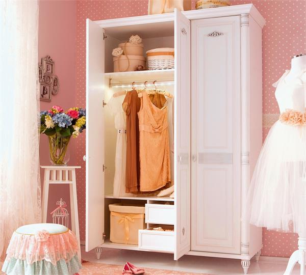Romantic Large Wardrobe / کمد سه درب بیبی رومانتیک