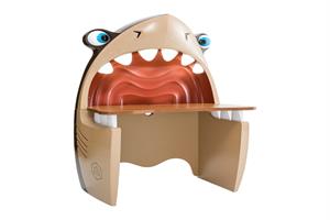 Black Pirate Study Shark Study Desk