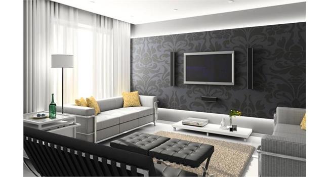 چیدمان تلویزیون در پذیرایی مستطیل چگونه است؟