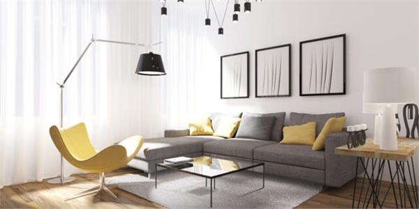 از یک مبل تک رنگ بزرگ در گوشه ای از پذیرایی و یا در نقطه دنج سالن استفاده کنید.