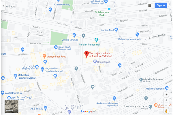 • آدرس بازار مبل یافت آباد کجاست؟
