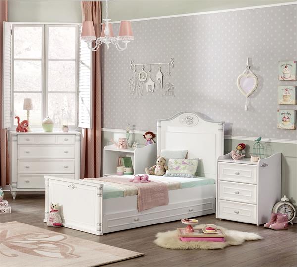 Romantic Convertible Baby Bed (80x180) Cm / تخت تبدیل شو 180*80 بی بی رومانتیک