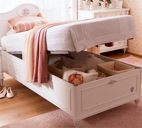 (Romantic Single Bed Base (90*190 / تخت یکنفره رمانتیک 1