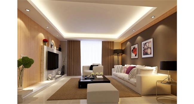 چیدمان دو دست مبل در پذیرایی مستطیل به صورت تفکیک دو دست مبل از یکدیگر چگونه است؟